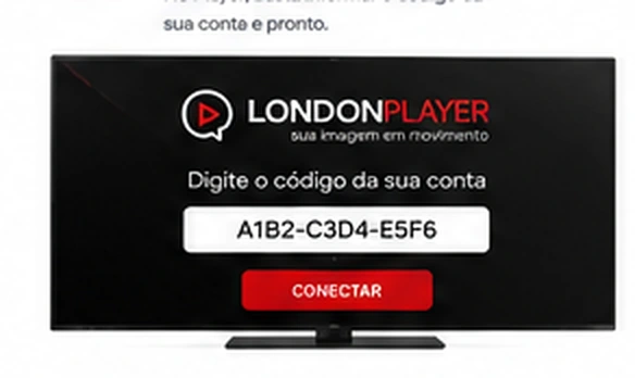 Player LondonPlayer solicitando o código da conta